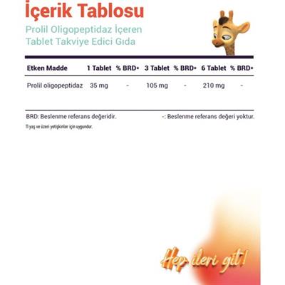 Argivit Prolyl Oligopeptidaz Içeren Takviye Edici Gıda 30 Tablet