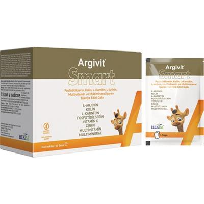 Argivit Smart Fosfotidilserin – Kolin – L-Karnitin – L-Arjinin - Multivitamin ve Multimineral 30 Şase