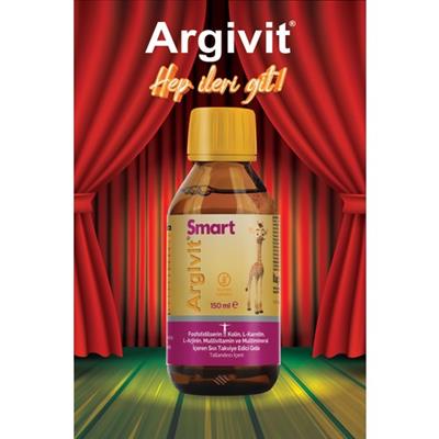 Argivit Smart (Fosfotidilserin, Kolin, L-Karnitin, L-Arjinin, Multivitamin, Multimineral) Şurup 150 ml - Portakal ve Vanilya Aromalı