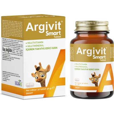 Argivit Smart Tablet 30 Tablet - Fosfatidilserin, Kolin, L-Arginin, Multivitamin ve Multimineral