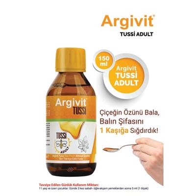 Argivit Tussi Adult ( C vitamini ve Çinko ) Şurup 150 ml