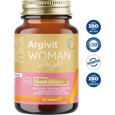 Argivit Women Bright Gold Kompleks Takviye Gıda