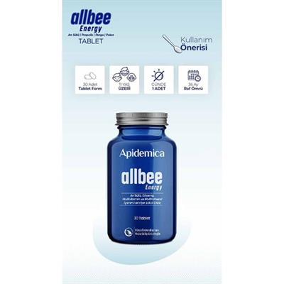 Arı Mucizesi Apidemica Allbee Energy (Arı Sütü, Propolis, Perga, Polen, 11 Vitamin, Ginseng, 6 Mineral)