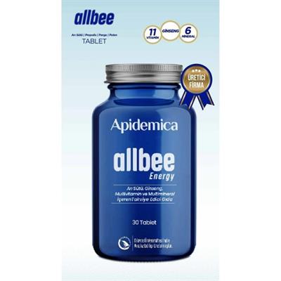 Arı Mucizesi Apidemica Allbee Energy (Arı Sütü, Propolis, Perga, Polen, 11 Vitamin, Ginseng, 6 Mineral)