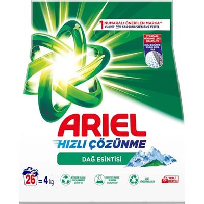 Ariel Dağ Esintisi 4 Kg Toz Çamaşır Deterjanı