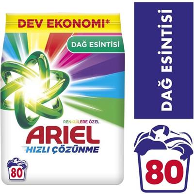 Ariel Dağ Esintisi Renklilere Özel 12 Kg Toz Çamaşır Deterjanı