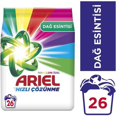 Ariel Dağ Esintisi Renklilere Özel 4 Kg Toz Çamaşır Deterjanı