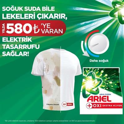 Ariel Oxi 5 Kg Leke Çıkarıcı Etkili Toz Çamaşır Deterjanı