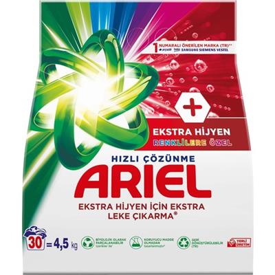 Ariel Renklilere Özel Extra Hijyen 4.5 Kg Toz Çamaşır Deterjanı