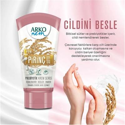 Arko Nem Prebiyotik Krem Serisi Pirinç Sütü 60ML