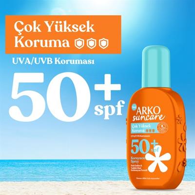 Arko Suncare SPF50+ Çok Yüksek Korumalı Vücut Güneş Spreyi 200 ml