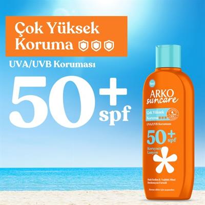 Arko Suncare SPF50+ Çok Yüksek Korumalı Vücut Güneş Losyonu 200 ml