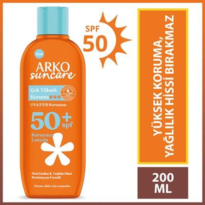 Arko Suncare SPF50+ Çok Yüksek Korumalı Vücut Güneş Losyonu 200 ml