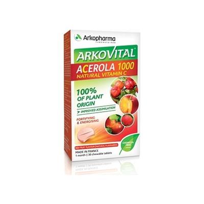 Arkovital Acerola 1000 C Vitamini 30 Çiğneme Tableti
