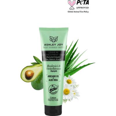 Ashley Joy Kabaran&Kalın Telli Saçlara Avokado &Aloeveralı Elektriklenme Karşıtı Durulanmayan Bakım Kremi 150 ml