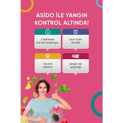 Asido Frutti 80 Çiğneme Tableti