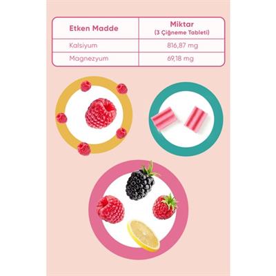 Asido Frutti 80 Çiğneme Tableti