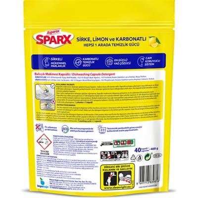 Asperox Sparx  Bulaşık Makinesi Kapsülü 40lı