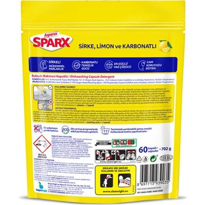 Asperox Sparx Diamond Bulaşık Makinesi Kapsülü 60lı