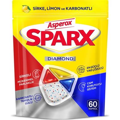 Asperox Sparx Diamond Bulaşık Makinesi Kapsülü 60lı