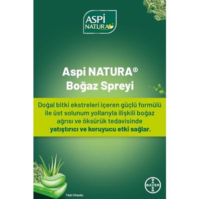 Aspi Natura Boğaz Spreyi 20 ml