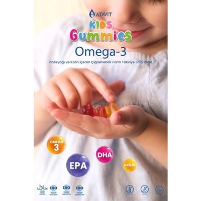Atavit Omega 3 Fish Oil Balık Yağı Gummies Kids