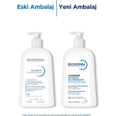 Atoderm Intensive Foaming Gel Çok Kuru Atopi Eğilimli Cilt Onarıcı Temizleme Jeli Niasinamid 1 Lt