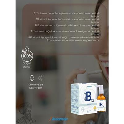 Avicenna B12 Vitamini 1000 Mcg 20 ml