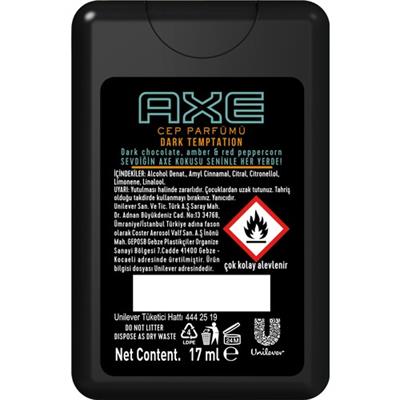 Axe Dark Temptation Cep Parfümü Erkek Edt  17 ml