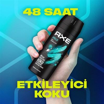 Axe  Erkek Deodorant & Bodyspray  Apollo 48 Saat Etkileyici Koku 150 ML