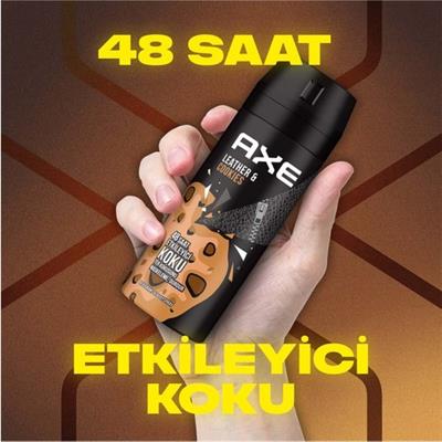 Axe  Erkek Deodorant & Bodyspray  Leather & Cookies 48 Saat Etkileyici Koku 150 ML