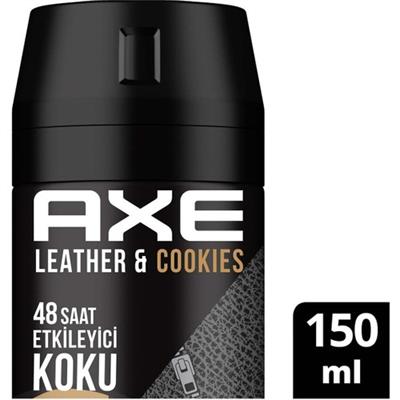 Axe  Erkek Deodorant & Bodyspray  Leather & Cookies 48 Saat Etkileyici Koku 150 ML