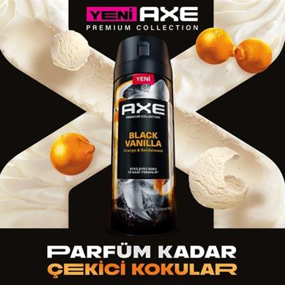 Axe Premium Collection Erkek Sprey Deodorant Black Vanilla 150 ml