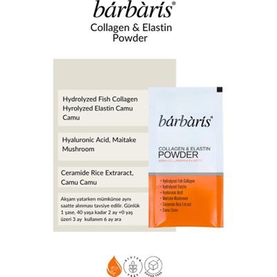Barbaris Kolajen & Elastin Powder Saf Balık Tip1,Tip3 30 Şase