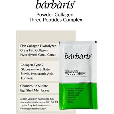 Barbaris Kolajen Powder Three Peptides Complex (Balık-Sığır-Tavuk) Tip 1-2-3 / 30 Şase