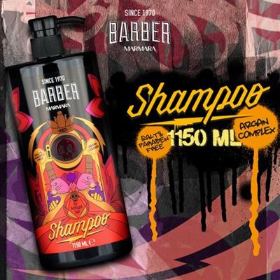Barber Marmara Argan Şampuan, Arındırıcı, Besleyici, Tuzsuz, Parabensiz, Pompalı, 1150 ml