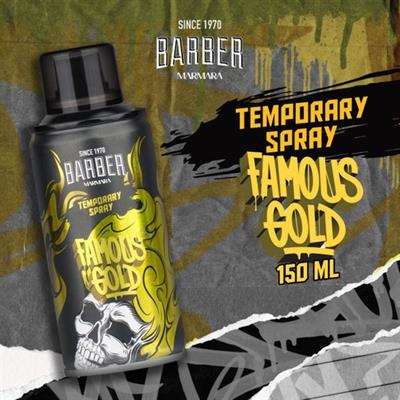 Barber Marmara Geçici Renkli Saç Spreyi Altın 150 ml