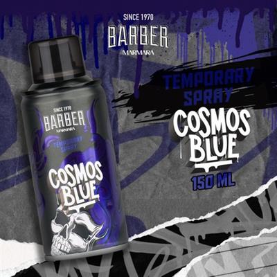 Barber Marmara Geçici Renkli Saç Spreyi Mavi 150 ml