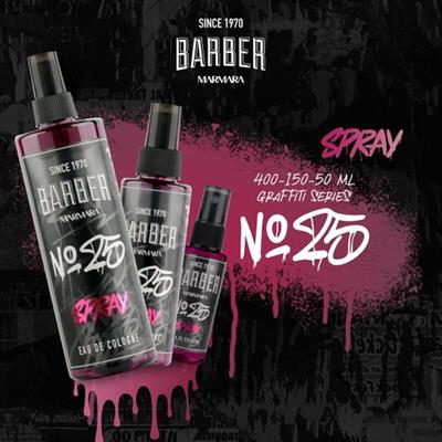 Barber Marmara No.25 EDC Sprey Kolonya Fresh Koku 400 ml 70 Derece Ferahlatıcı Etki