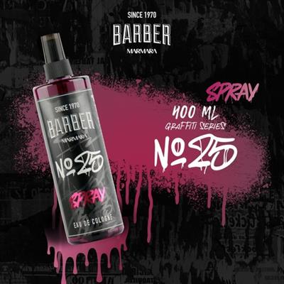 Barber Marmara No.25 EDC Sprey Kolonya Fresh Koku 400 ml 70 Derece Ferahlatıcı Etki