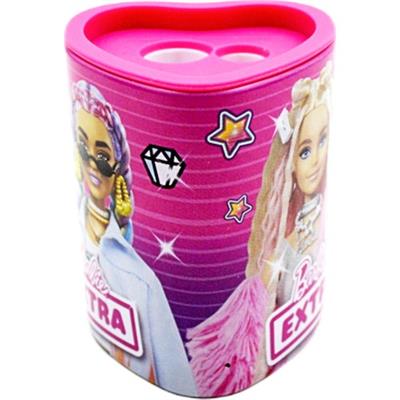 Barbie Metal Kutu Kalpli Çiftli Kalemtraş B-9753