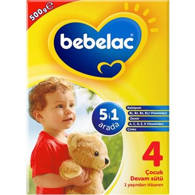 Bebelac 4 Çocuk Devam Sütü 500 gr 1 Yaşından İtibaren