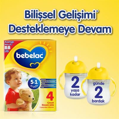 Bebelac 4 Çocuk Devam Sütü 900 gr 1 Yaşından İtibaren