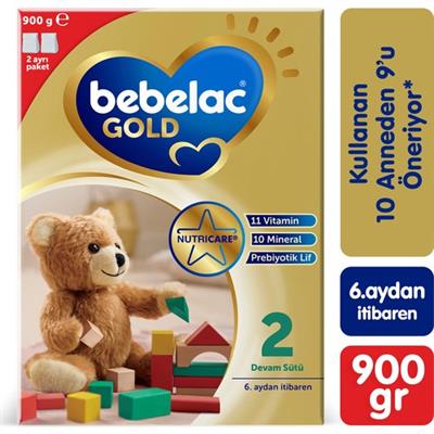 Bebelac Gold 2 Devam Sütü 800 gr 6-12 Ay
