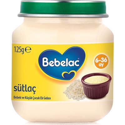 Bebelac Kavanoz Maması Sütlaç 125 g 6-36 Ay Bebekler İçin Sütlü Lezzet