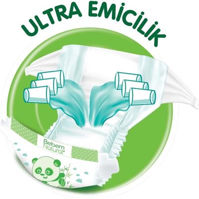 Bebem Natural Bebek Bezi 2 Beden Mini 42 Adet