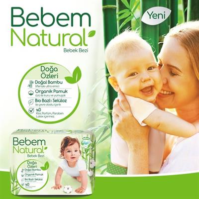 Bebem Natural Bebek Bezi 4 Beden Maxi 30 Adet