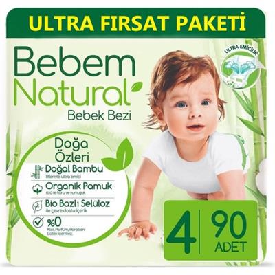 Bebem Natural Bebeö Natural Maxı No:4 7-14 kg 90 li Ultra Fırsat