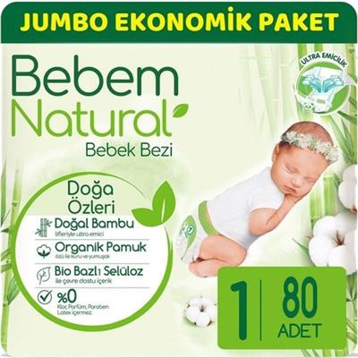 Bebem Natural Yenidoğan 1 Beden 2-5 kg 80li