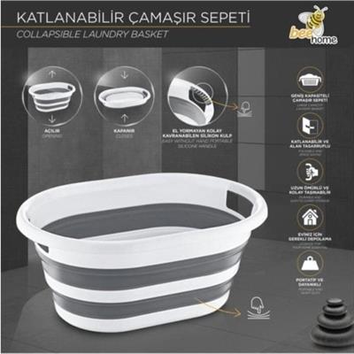 Bee Home Akay Bee Home Katlanabilir Çamaşır Sepeti
